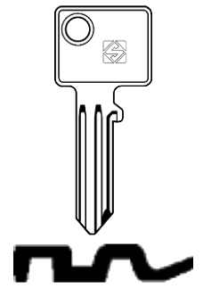 Afbeelding van Silca Cilindersleutel staal BUR13