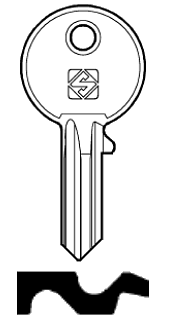 Afbeelding van Silca Cilindersleutel staal BUR25