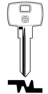 Afbeelding van Silca Cilindersleutel staal BUR34R