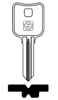 Afbeelding van Silca Cilindersleutel staal BUR43