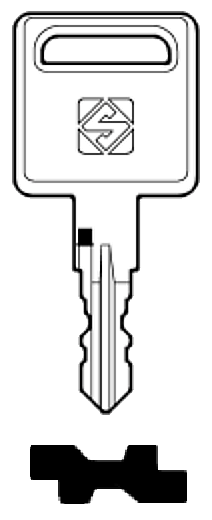 Afbeelding van Silca Cilindersleutel staal BUR52R