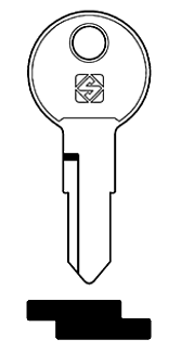 Afbeelding van Silca Cilindersleutel staal BUR69R