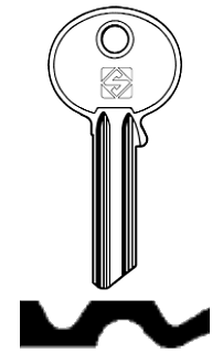 Afbeelding van Silca Cilindersleutel staal BVA1R