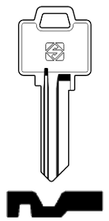 Afbeelding van Silca Cilindersleutel brass BVA3