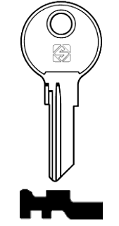Afbeelding van Silca Cilindersleutel brass CH12