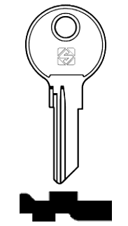 Afbeelding van Silca Cilindersleutel brass CH14