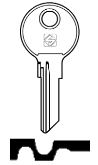 Afbeelding van Silca Cilindersleutel brass CH18