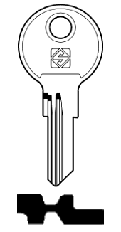 Afbeelding van Silca Cilindersleutel brass CH11