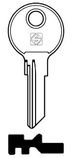 Afbeelding van Silca Cilindersleutel brass CH13