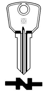 Afbeelding van Silca Cilindersleutel brass CH7