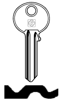 Afbeelding van Silca Cilindersleutel staal C1R