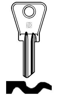 Afbeelding van Silca Cilindersleutel staal CVL2