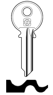Afbeelding van Silca Cilindersleutel staal CVL3R