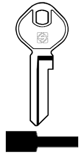 Afbeelding van Silca Cilindersleutel brass DAL1