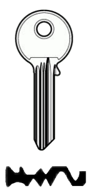 Afbeelding van Silca Cilindersleutel staal EM6
