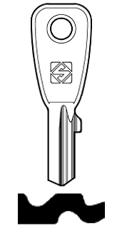 Afbeelding van Silca Cilindersleutel staal ER4R