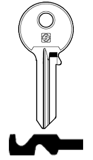 Afbeelding van Silca Cilindersleutel staal ER3R