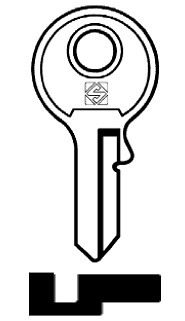 Afbeelding van Silca Cilindersleutel staal TL12