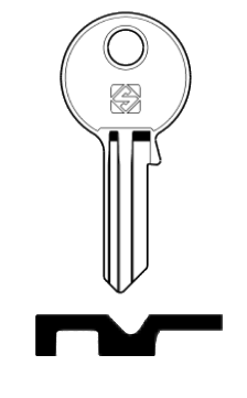 Afbeelding van Silca Cilindersleutel staal TL14