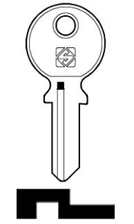 Afbeelding van Silca Cilindersleutel staal TL15