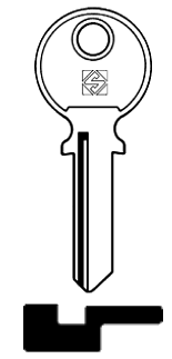 Afbeelding van Silca Cilindersleutel staal TL4R