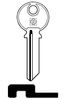 Afbeelding van Silca Cilindersleutel staal TL5
