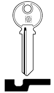 Afbeelding van Silca Cilindersleutel staal TL8R