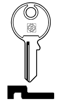 Afbeelding van Silca Cilindersleutel staal TL9