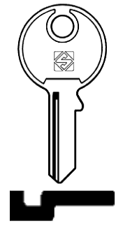 Afbeelding van Silca Cilindersleutel staal TL9R