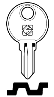 Afbeelding van Silca Cilindersleutel staal FRT7