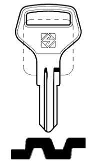 Afbeelding van Silca Cilindersleutel staal FRT8