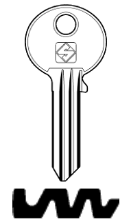 Afbeelding van Silca Cilindersleutel staal GR1R