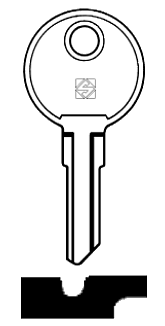 Afbeelding van Silca Cilindersleutel staal HW3