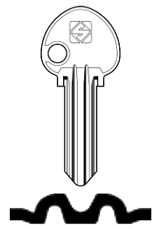 Afbeelding van Silca Cilindersleutel staal ING6