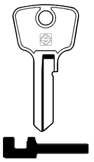 Afbeelding van Silca Cilindersleutel staal JPN1