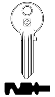 Afbeelding van Silca Cilindersleutel staal JOW10