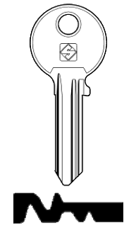 Afbeelding van Silca Cilindersleutel staal JOW6