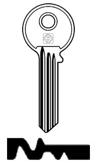 Afbeelding van Silca Cilindersleutel staal JOW8