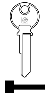 Afbeelding van Silca Cilindersleutel staal JU5