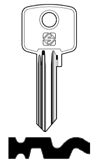 Afbeelding van Silca Cilindersleutel brass CIS11