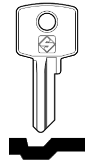 Afbeelding van Silca Cilindersleutel staal CIS2