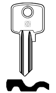Afbeelding van Silca Cilindersleutel staal CIS6