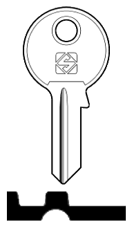 Afbeelding van Silca Cilindersleutel staal JC1