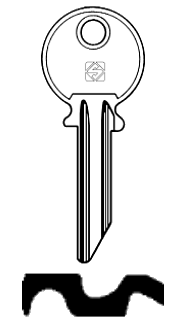 Afbeelding van Silca Cilindersleutel staal LT1