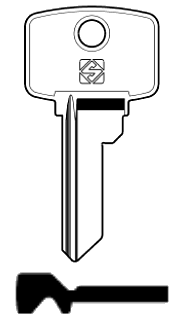 Afbeelding van Silca Cilindersleutel brass LT5