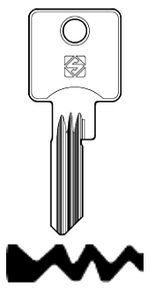 Afbeelding van Silca Cilindersleutel brass LT6R