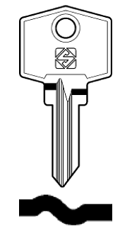 Afbeelding van Silca Cilindersleutel staal LM4