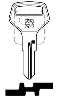 Afbeelding van Silca Cilindersleutel staal MAR1