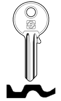 Afbeelding van Silca Cilindersleutel staal UL059