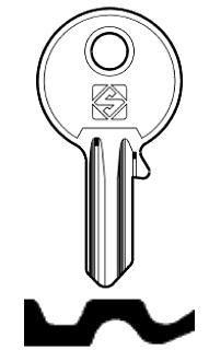 Afbeelding van Silca Cilindersleutel staal UL057